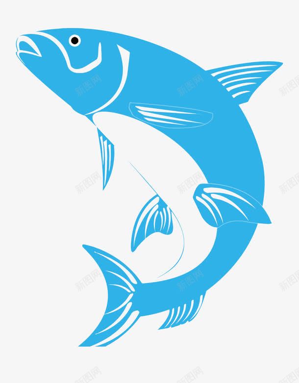 钓鱼协会LOGO图标png_新图网 https://ixintu.com 卡通 垂钓 蓝色 钓鱼 钓鱼协会 鱼 鱼类