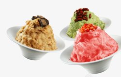 刨冰冰淇淋夏季冰淇淋美食高清图片