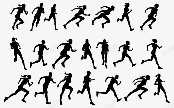 手绘跑步人姿势png免抠素材_新图网 https://ixintu.com 卡通手绘 奔跑 好多人跑步 小黑人跑步 比赛 赛跑 跑步 运动 运动员 锻炼 长跑 飞奔 马拉松 马拉松比赛