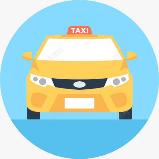 出租车图标png_新图网 https://ixintu.com 交通 出租车 汽车 运输