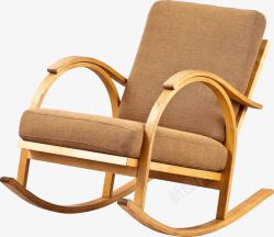 沙发摇椅高档实木纯色摇椅沙发椅高清图片
