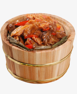 饭食木桶饭美食木桶中式蒸饭高清图片