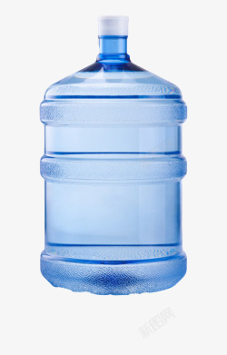 蓝色解渴家庭桶装塑料瓶饮用水实素材