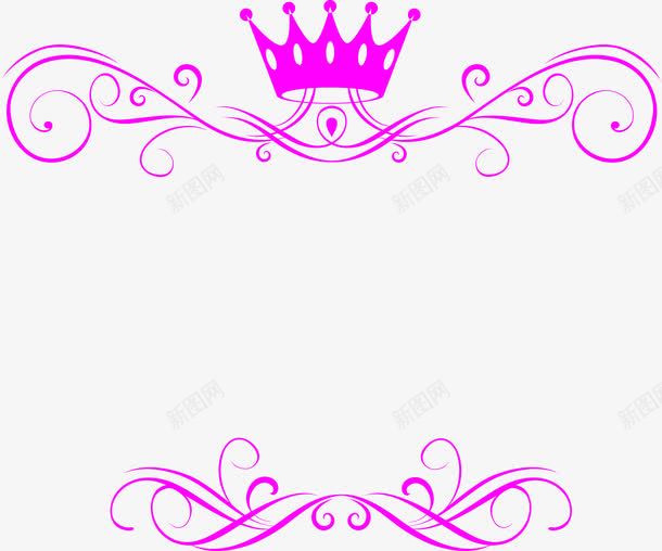 粉色花纹皇冠标签png免抠素材_新图网 https://ixintu.com 标签 皇冠 粉色 花纹