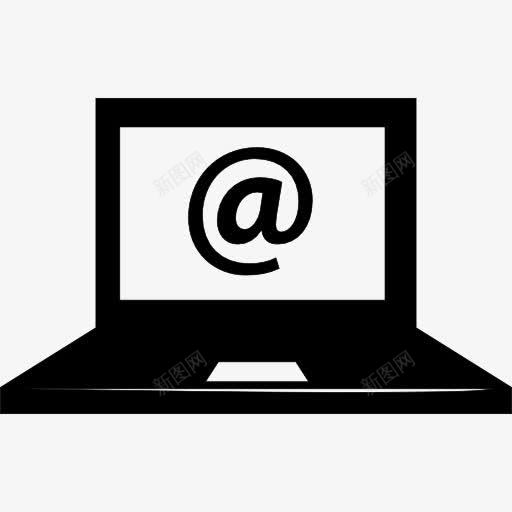 电子邮件符号在笔记本电脑的屏幕图标png_新图网 https://ixintu.com 学生包 工具 接口 数字化 笔记本电脑 符号 计算机 计算机工具