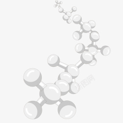 化学组成卡通基因化工生物链矢量图高清图片