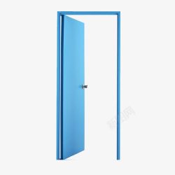 开着的门图片蓝色开着的门高清图片