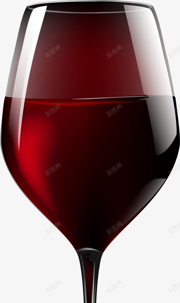 红色简约玻璃杯png免抠素材_新图网 https://ixintu.com 杯子 红酒 葡萄酒 酒品 酒杯 饮料 黄色玻璃杯