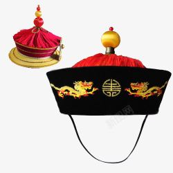 中式皇帝帽子素材