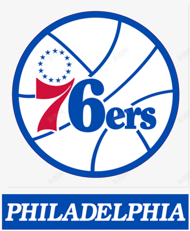 NBA费城76人logo图标png_新图网 https://ixintu.com LOGO设计 NBA队伍 nba球队logo 动感 卡通 平面设计 徽章 标志 球队标志 美职篮 队徽
