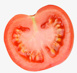 番茄纵切素材