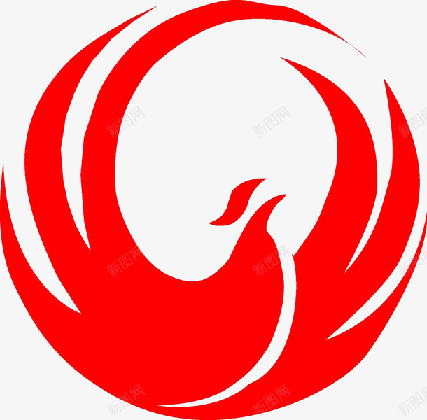 凤凰图标png_新图网 https://ixintu.com logo 凤凰 标志 红色凤凰 金鸟