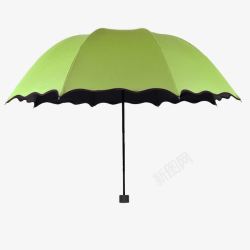 撑开的雨伞绿色的雨伞高清图片