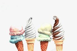 卡通奶粉筒冰淇淋高清图片