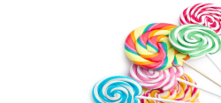 五颜六色糖果彩色糖糖果美食海报背景高清图片