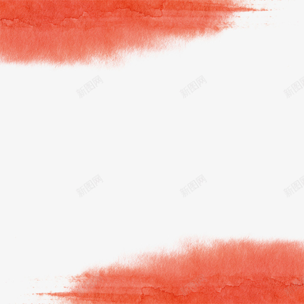 红色水墨传统装饰元素psd免抠素材_新图网 https://ixintu.com 传统 光泽 水墨 渐变 红色 装饰 边框