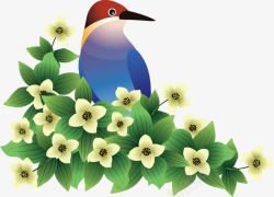 春季流行鸟语花香高清图片