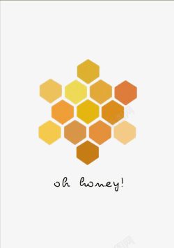 创意蜂蜜创意六边形高清图片