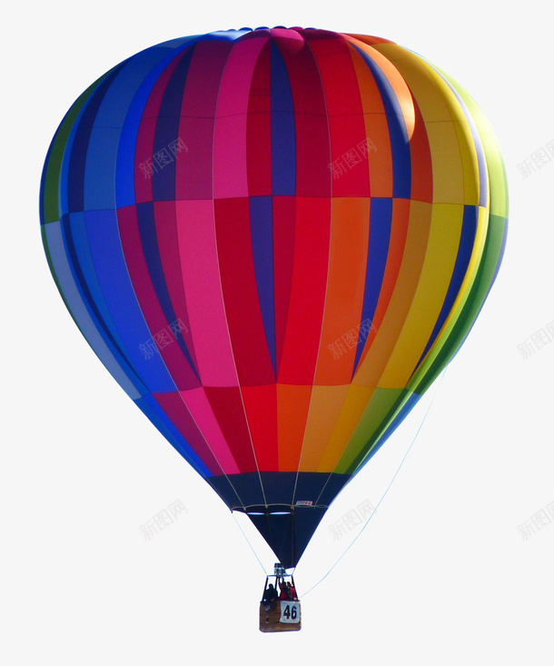 五颜六色的热气球元素png免抠素材_新图网 https://ixintu.com 五彩 多样 漂浮 热气球