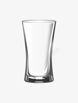 水彩透明杯子图素材