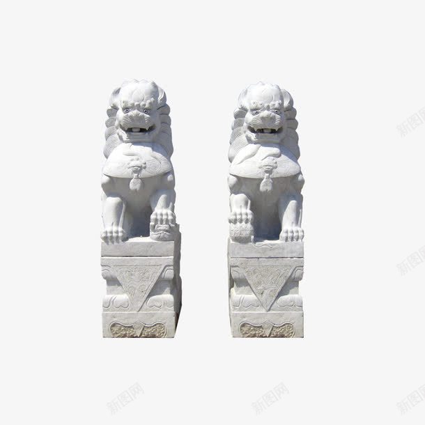石狮子png免抠素材_新图网 https://ixintu.com 古玩 文物 狮子 石狮子 雕塑