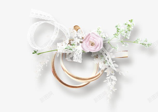婚礼用白色花卉装饰图png免抠素材_新图网 https://ixintu.com 婚礼 纯洁 花卉 装饰