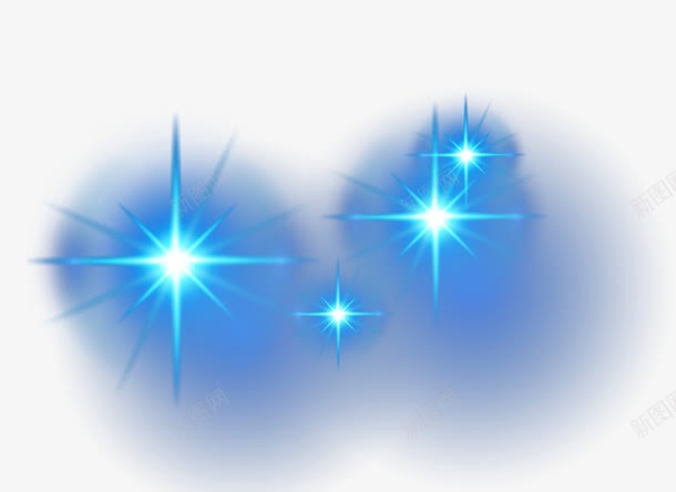 蓝色光元素png免抠素材_新图网 https://ixintu.com 光效 光源 灯光 矢量光感 蓝色 装饰光效