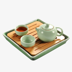 小杯芒果茶陶瓷茶具高清图片
