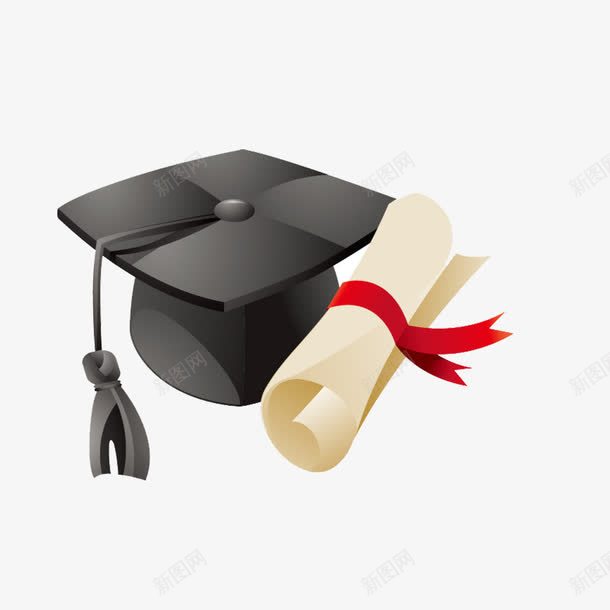 毕业学士帽学位证书展png免抠素材_新图网 https://ixintu.com 大学生 学士帽 毕业设计展 证书