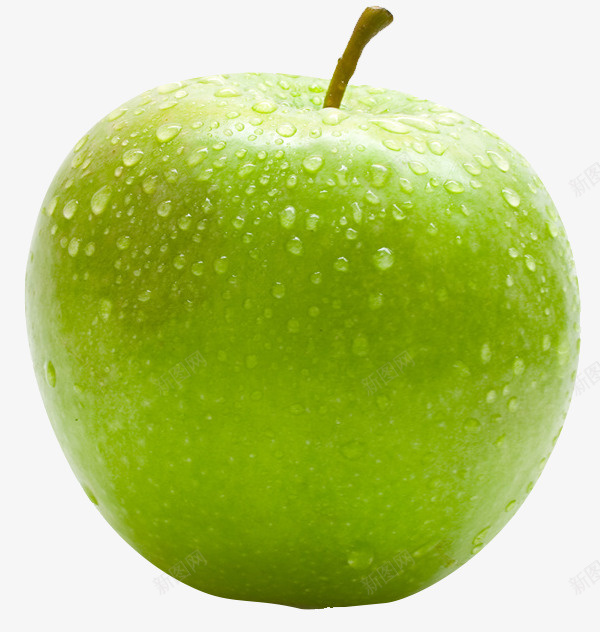 带水珠的绿色青苹果png免抠素材_新图网 https://ixintu.com 产品实物 实物 带水珠的青苹果 水果 烂水果 绿色青苹果 食物