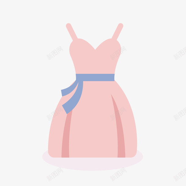粉色连衣裙礼服png免抠素材_新图网 https://ixintu.com 卡通礼服 婚礼装饰 粉色裙子 连衣裙