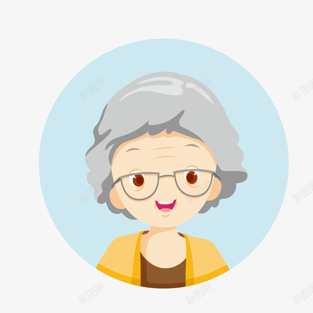 戴眼镜老奶奶矢量图eps免抠素材_新图网 https://ixintu.com png免抠图 创意 卡通 头像 开心 戴眼镜 手绘 时尚 白发女人 矢量图 老奶奶 老婆婆卡通