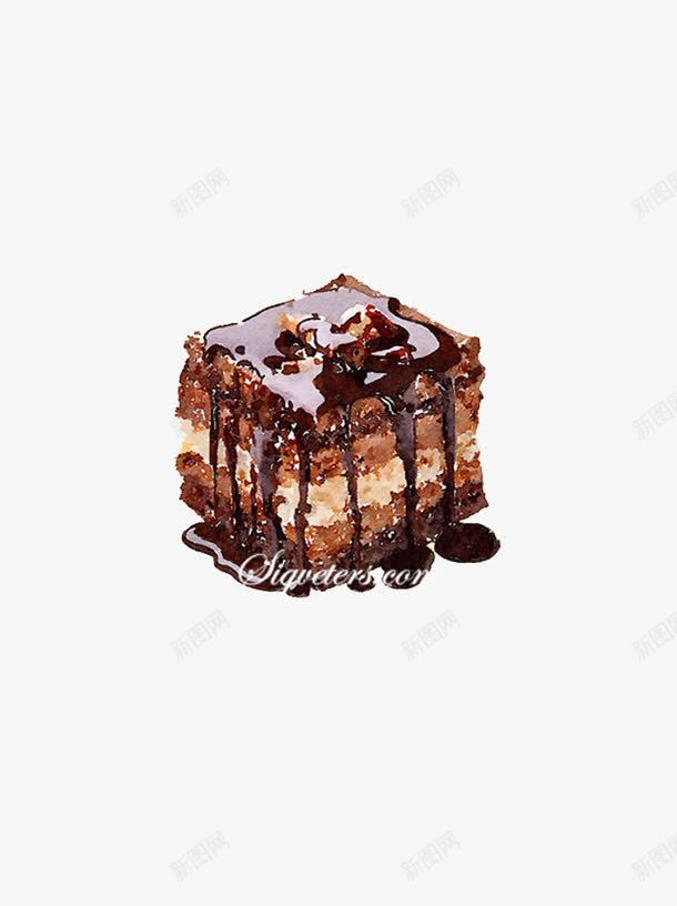 提拉米苏蛋糕png免抠素材_新图网 https://ixintu.com 巧克力 手绘 糕点 美食 蛋糕 食物