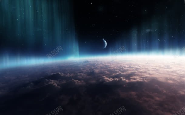 宇宙星空银河星云月亮白色蓝色光效jpg设计背景_新图网 https://ixintu.com 宇宙 星云 星空 月亮 白色 色光 银河