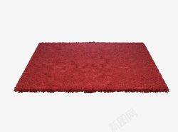 室外设计模型红色毛毯高清图片