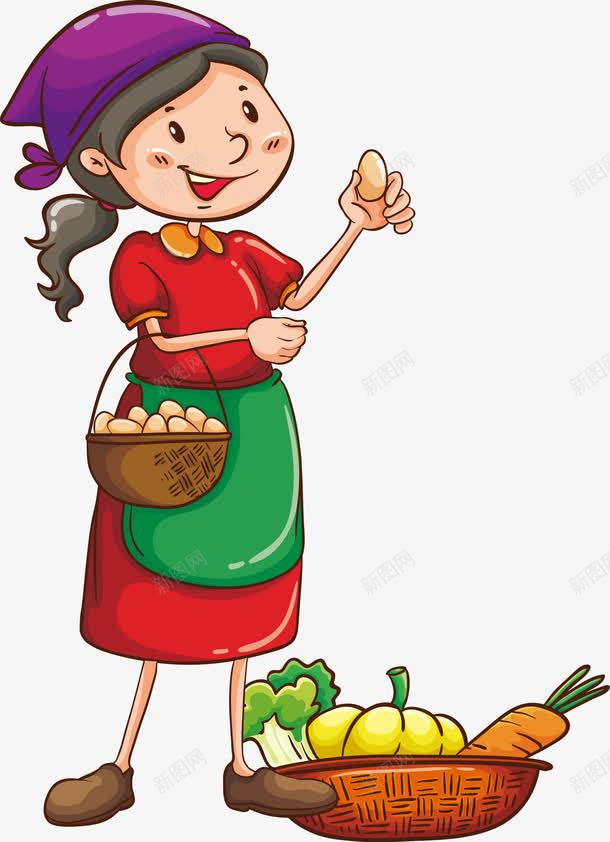 出去买菜的主妇png免抠素材_新图网 https://ixintu.com 健康绿色蔬菜 去菜市场买菜的主妇 我的家人 挑鸡蛋的女人 有机蔬菜 洗蔬菜 矢量源文件 美丽的家庭主妇