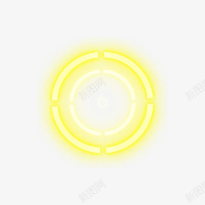 黄色光环png免抠素材_新图网 https://ixintu.com 光圈 光晕 金色光环 黄色