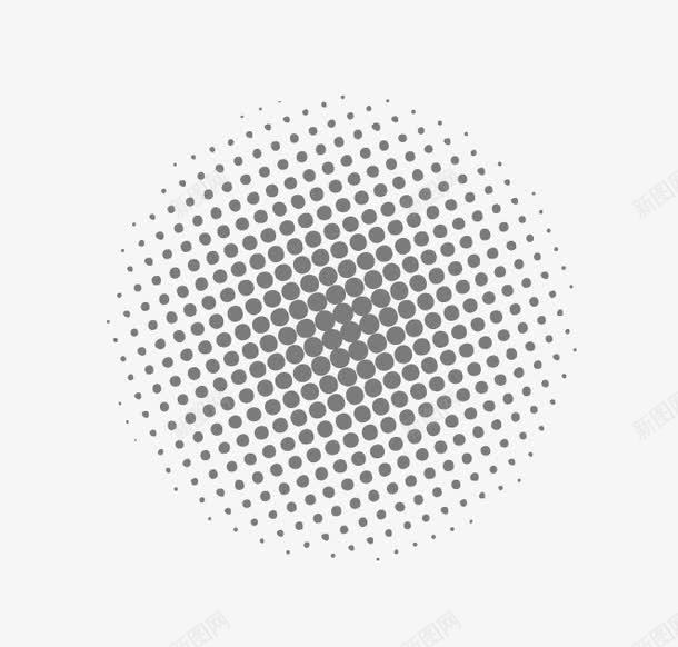 黑点装饰元素png免抠素材_新图网 https://ixintu.com 海报设计素材 渐变黑点 装饰图案