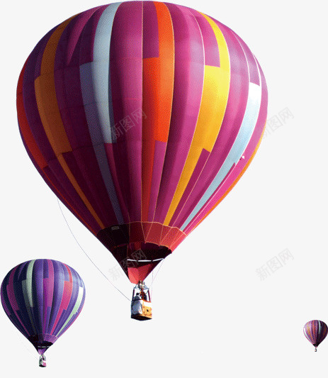 精美漂浮条纹热气球空中png免抠素材_新图网 https://ixintu.com 条纹 漂浮 热气球 空中 精美