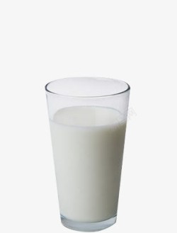 新鲜早餐一杯牛奶高清图片