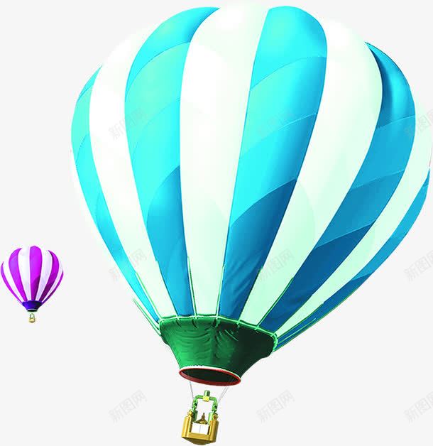 蓝色紫色热气球节日气氛点缀png免抠素材_新图网 https://ixintu.com 气氛 点缀 热气球 紫色 节日 蓝色