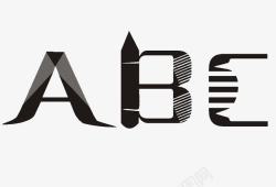 abc字体ABC字母艺术字体高清图片