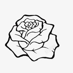 手绘花卉装饰复古玫瑰花素材