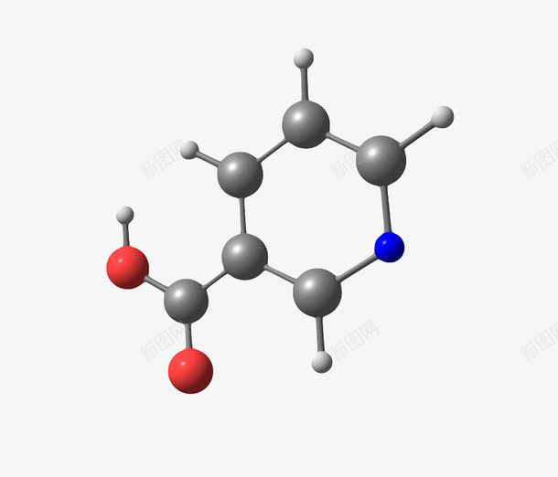 黑色烟酸B3分子形状png免抠素材_新图网 https://ixintu.com 分子元素 分子几何 分子形状 分子示意图 分子立体结构 原子 排列 最小单元 物理化学术 空间 质量 阿伏伽德罗 高分子