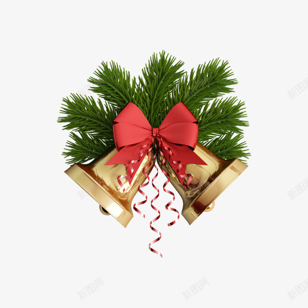 圣诞节日铃铛装饰psd免抠素材_新图网 https://ixintu.com 圣诞 圣诞节常用素材 圣诞颜色 素材 节日 装饰 铃铛