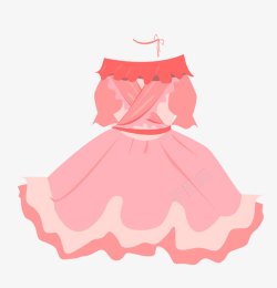 粉色公主裙素材
