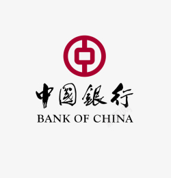 红色标识牌上下结构中国银行logo图图标高清图片