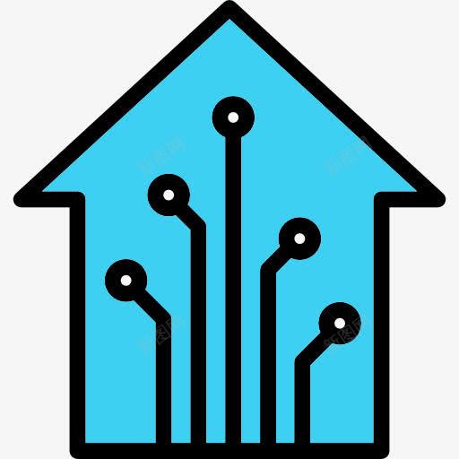 智能家居图标png_新图网 https://ixintu.com 建筑 房地产 房子 智能家居 科技