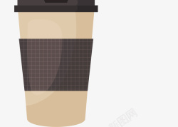 塑料透明杯咖啡奶茶杯高清图片