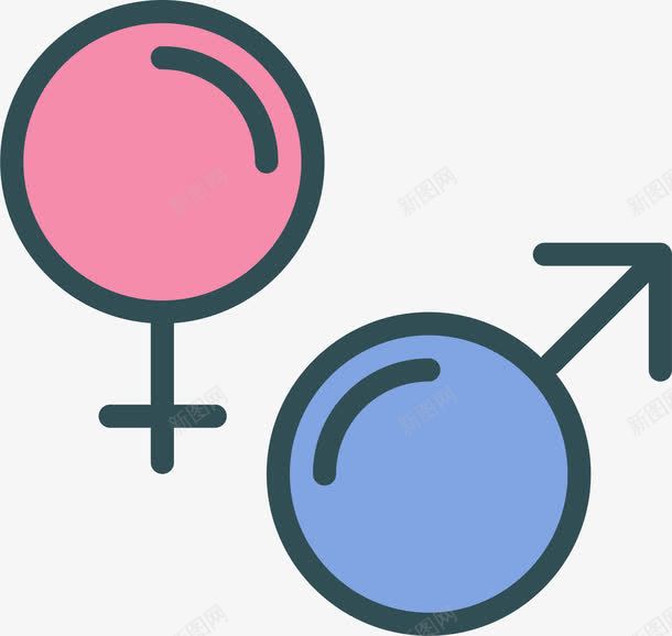 男性符号女性符号图标png_新图网 https://ixintu.com 两性 图标 女性符号 女生符号 性别符号 性别识别 标识 男性符号